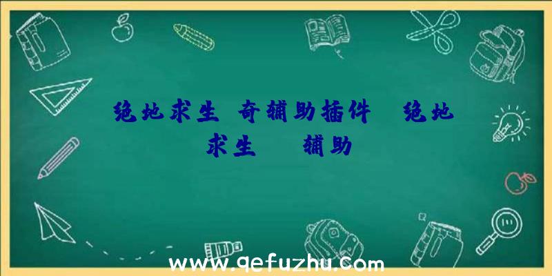 「绝地求生佩奇辅助插件」|绝地求生myr辅助